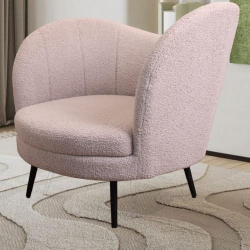 كرسي كافية وضيافة واسترخاء قماش وردي HC-02PINK