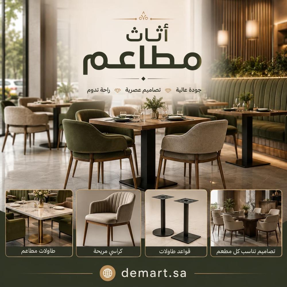 دليلك لاختيار أثاث مطاعم مثالي يجمع بين الجودة والأناقة