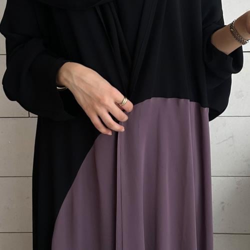 Purple wavy crepe