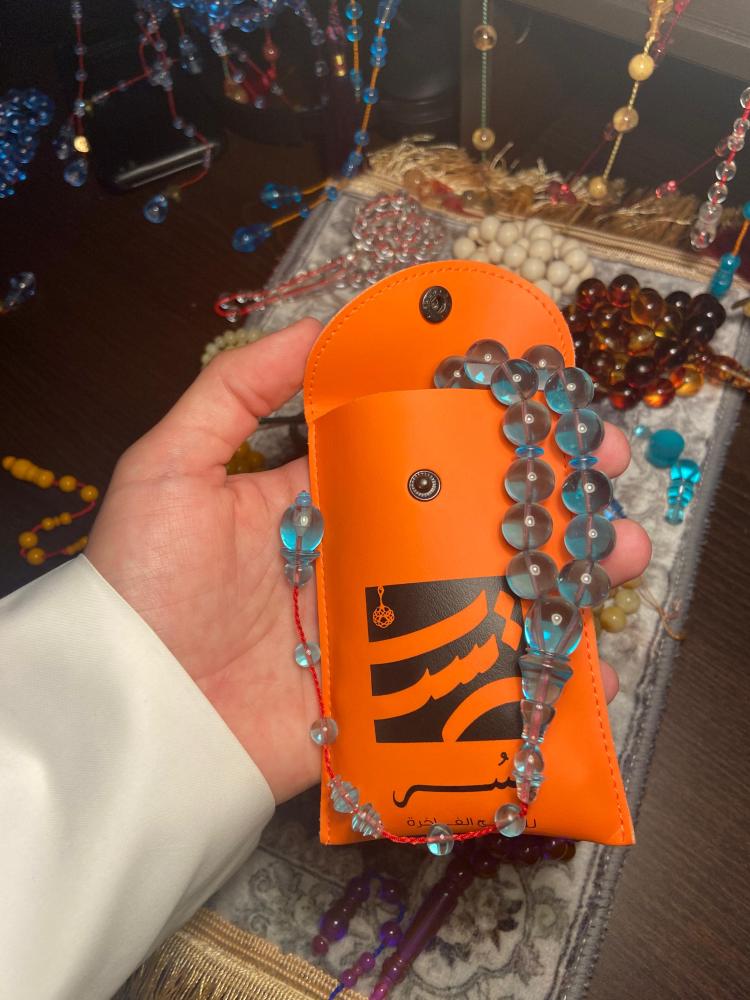 سبحة اكوامارين صب جديد فاخرة تمليكة