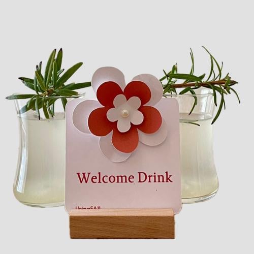 كارد مشروب ترحيبي (Welcome drink)