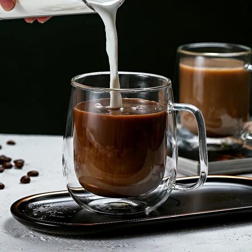 كوب زجاجي مزدوج