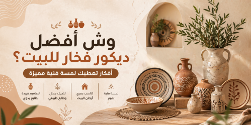 أفضل ديكور فخار للبيت؟ أفكار تعطيك لمسة فنية مميزة