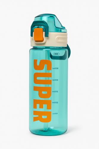 قارورة ماء “SUPER” للأطفال – تصميم رياضي عملي وجذا...