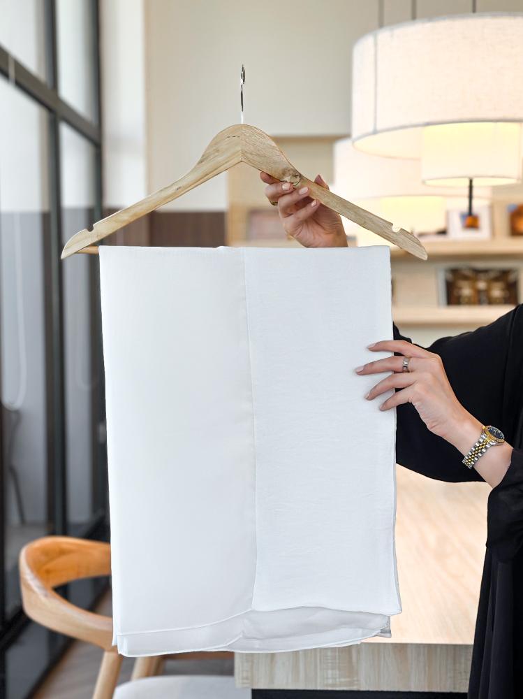 طرحة مبطنة ربع قطن .