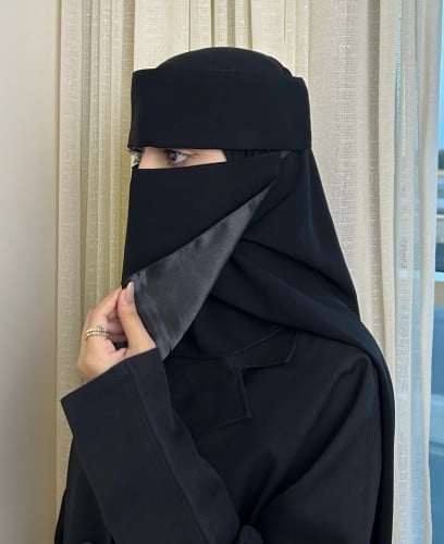 نقاب اسلامي حرير.