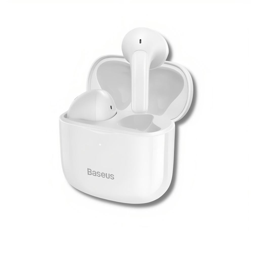 Baseus - سماعة أذن ايربودز ابيض م/BOWIE E3 ماركة بيسوس