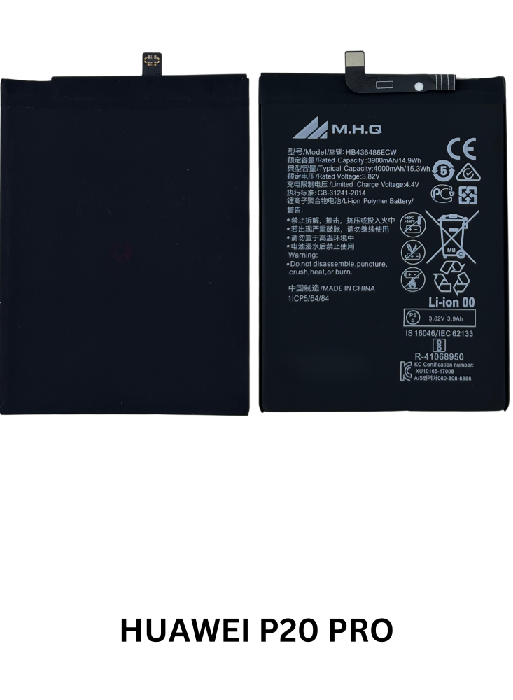 Huawei P20 Pro: CLT-L09, CLT-L29, CLT-AL00: HB436486ECW BATTERY