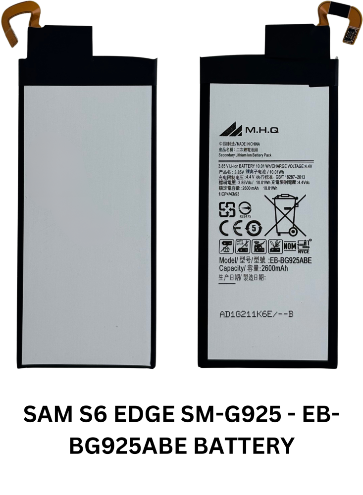 SAM S6 EDGE SM-G925 - EB-BG925ABE BATTERY M.H.Q