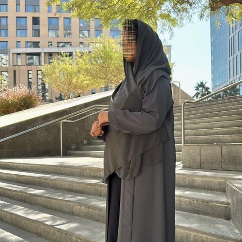 عباية ميان رمادي
