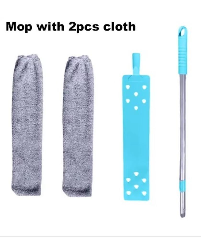 Mop with 2pcs cloth