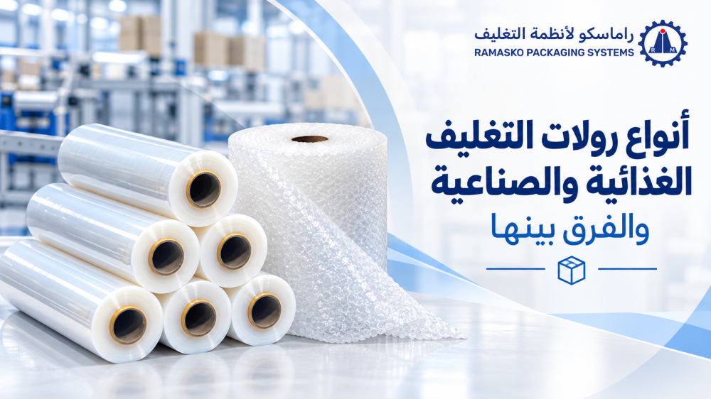 أنواع رولات التغليف الغذائية والصناعية والفرق بينها