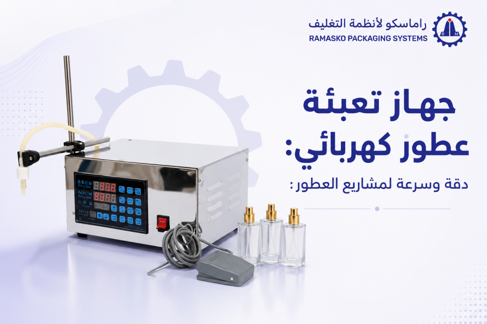 جهاز تعبئة عطور كهربائي: دقة وسرعة لمشاريع العطور