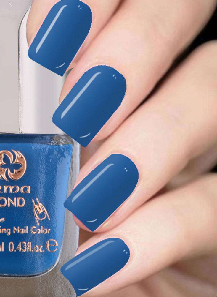 طلاء أظافر لامع Diamond أزرق لامع