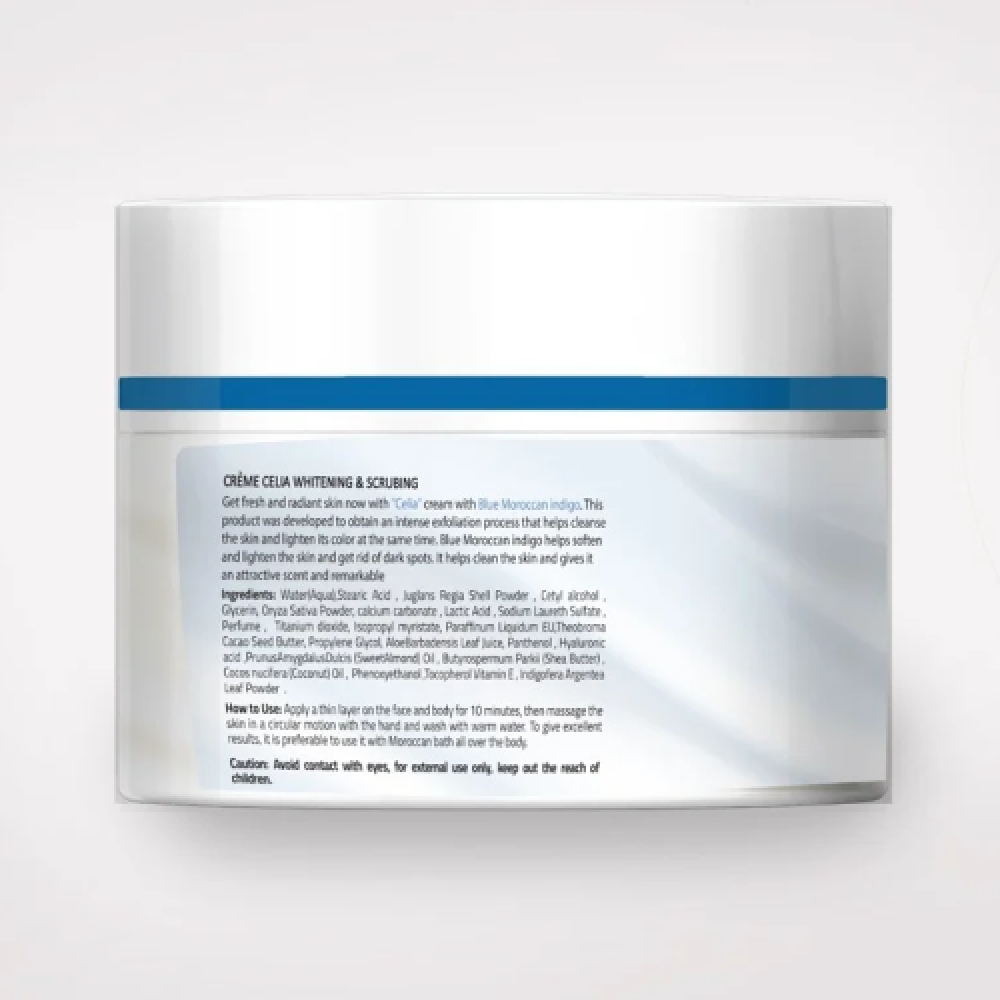 سيليا كريم سنفرة وتفتيح للوجه والجسم بالنيلة الزرقاء - 500مل