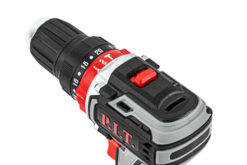 دريل هامر بطارية (20) فولت راس (10)مم P.I.T PSR18-D4 مع بطاريتين وشاحن