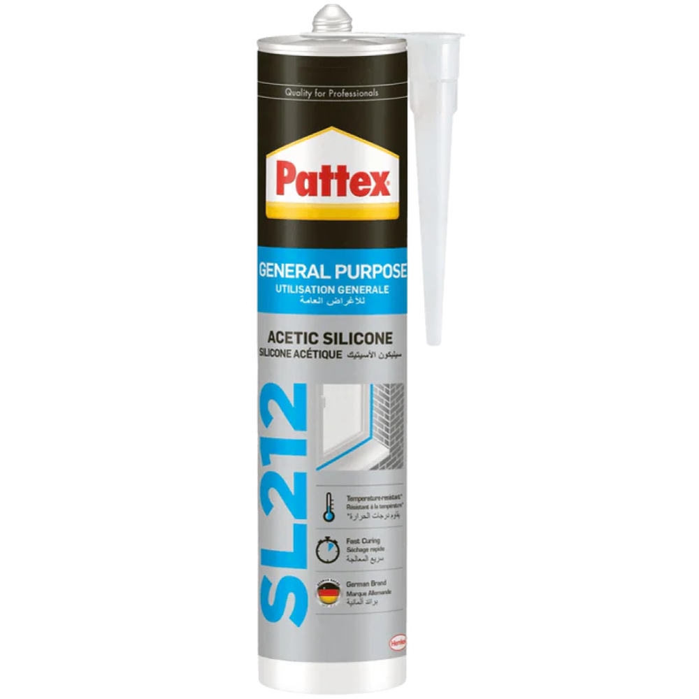 سيليكون باتكس SL212 الأسود – مانع تسرب عام عالي الجودة بسعة 280 مل