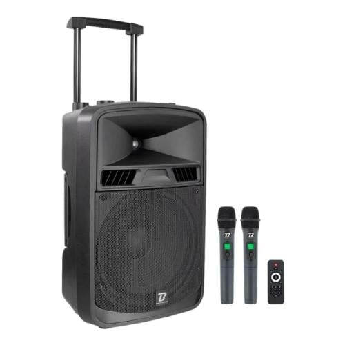 TTD-1206 Wireless Portable Speaker + 2x Microphone...