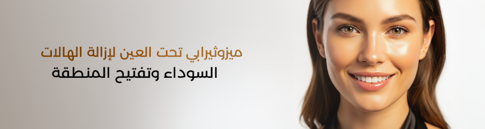 ميزوثيرابي تحت العين لإزالة الهالات السوداء وتفتيح المنطقة