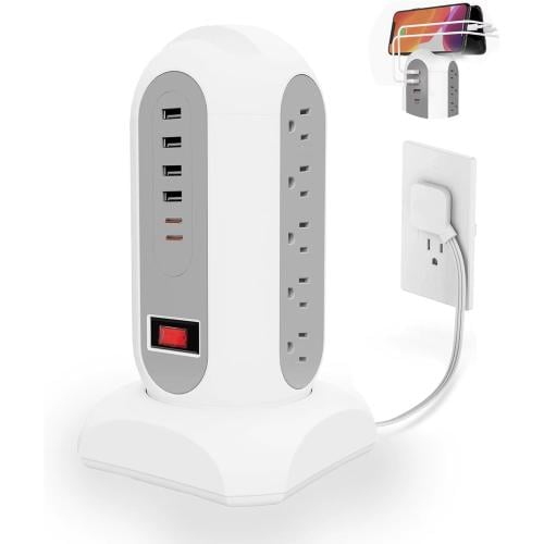 مكعب طاقه مممتد مع منافذ usb c-usb