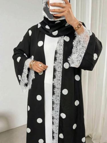 عباية عربية دانتيل أنيقة