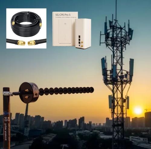 بكج سوبر انتينا المطور + راوتر هواوي CPE 5 معدل نس...
