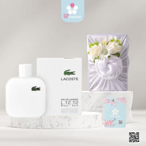 Lacoste white men's perfume eau de toilette 100 ml SF market اس اف