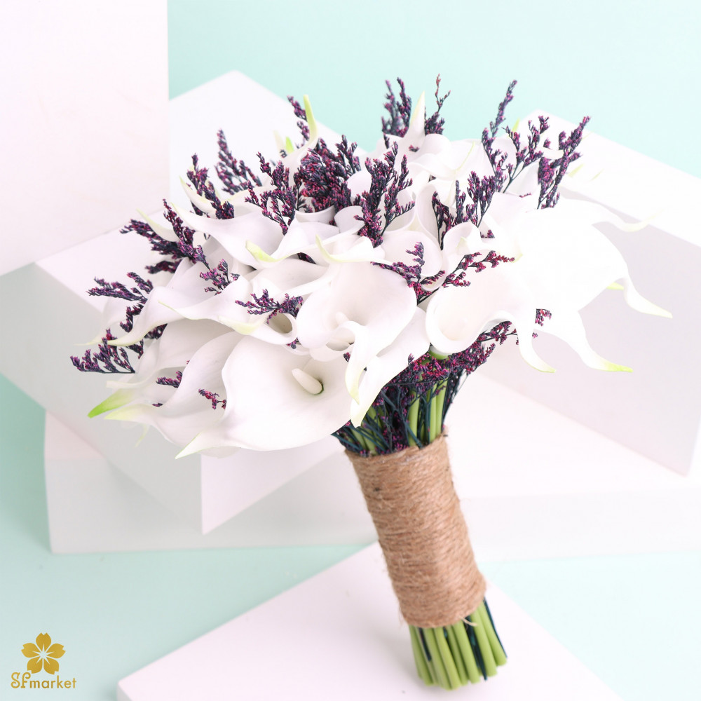 مسكة عروس ورد صناعي M1215
