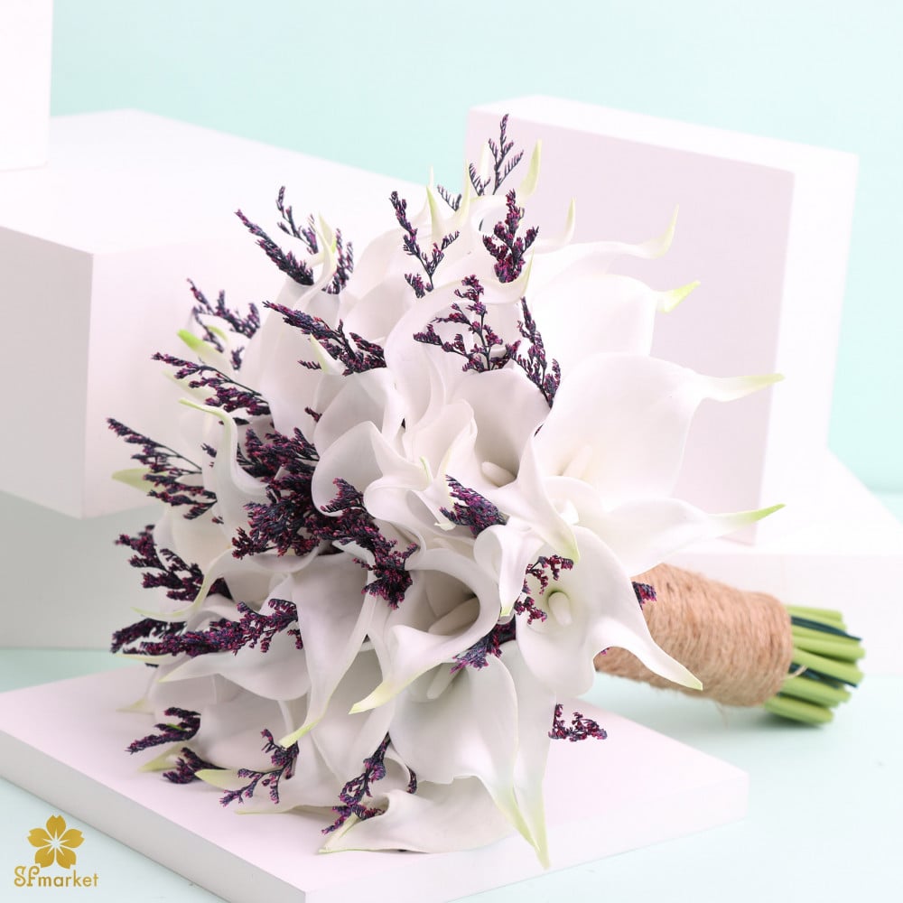 مسكة عروس ورد صناعي M1215