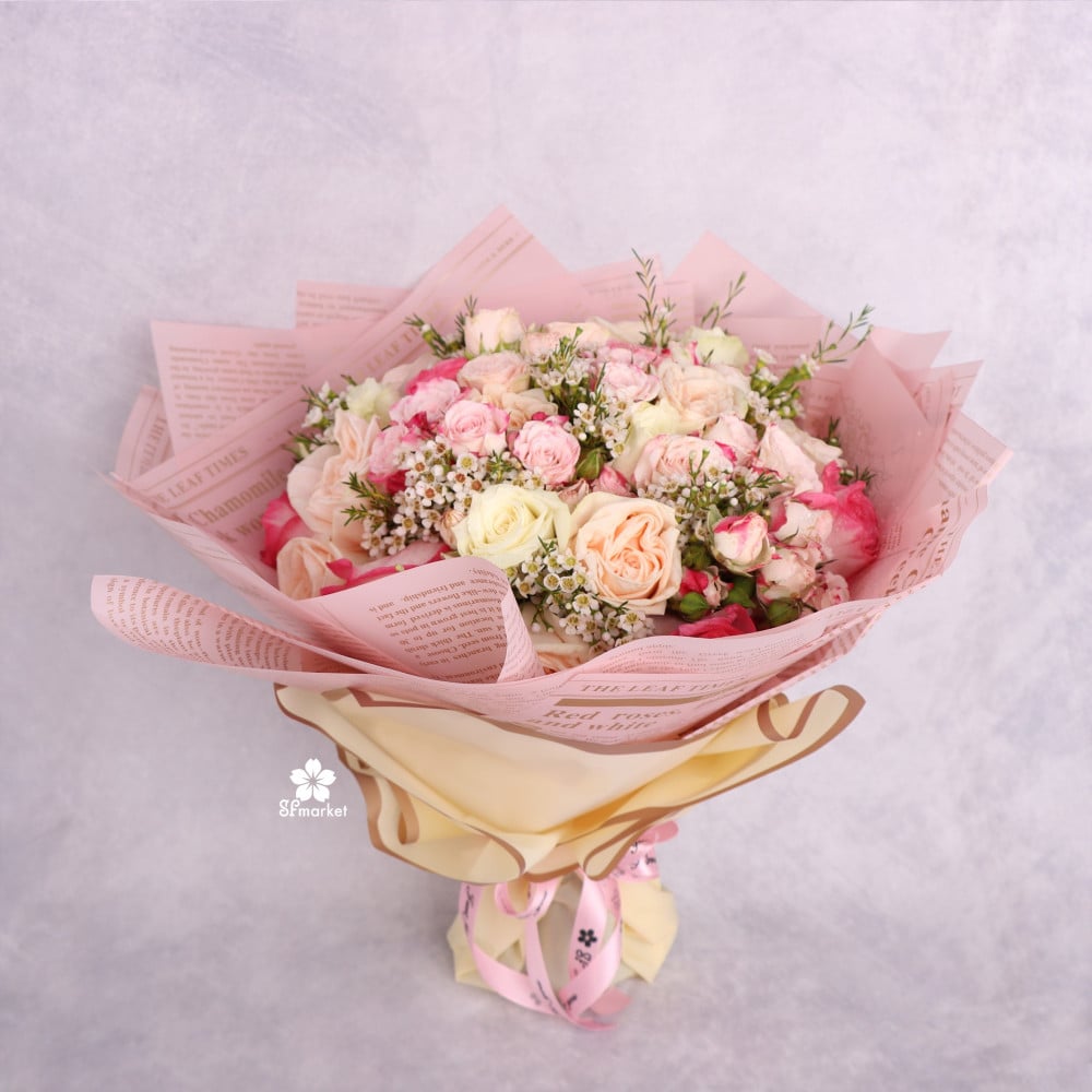 باقة ورد طبيعي لف سولفان NF014