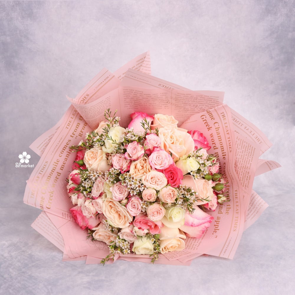 باقة ورد طبيعي لف سولفان NF014