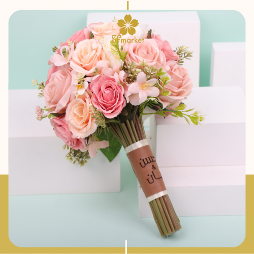مسكة عروس ورد صناعي M1228