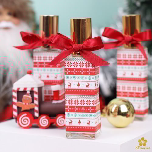 توزيعات عطر مس 25 مل 6 حبات طباعة ثيم الـ New yaer