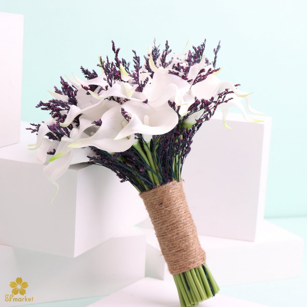 مسكة عروس ورد صناعي M1215
