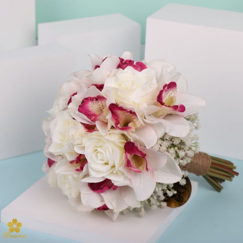 مسكة عروس ورد صناعي M1209