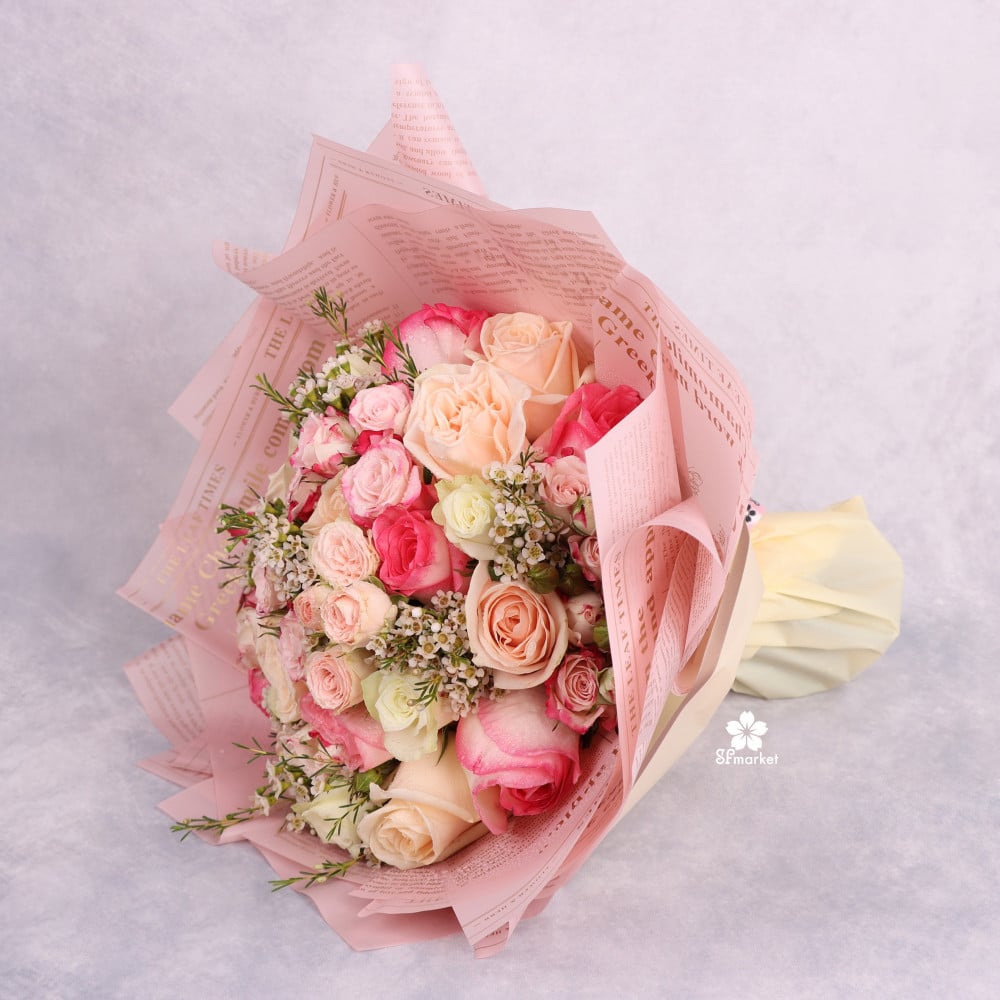 باقة ورد طبيعي لف سولفان NF014
