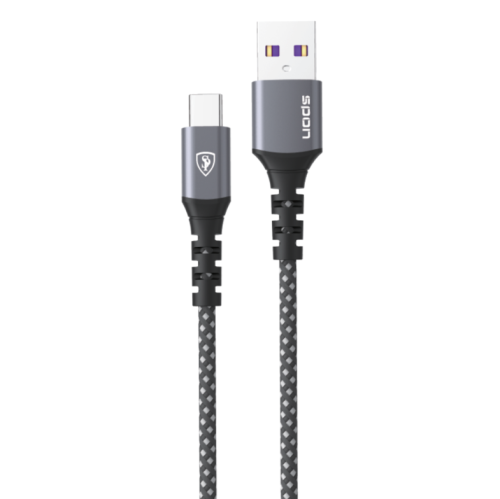 سلك شاحن USB تايب سي قماش ضد القطع SPON