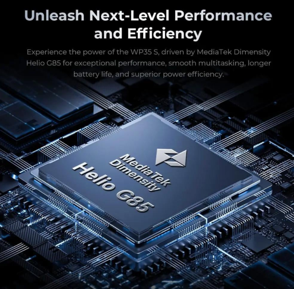 اوكيتيل WP35S جوال مقاوم للكسر سعة 256 جيجابايت رام 6 جيجابايت يدعم تقنية 4G