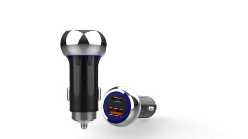 شاحن سيارة 84 واط ثلاث منافذ 2PD و USB
