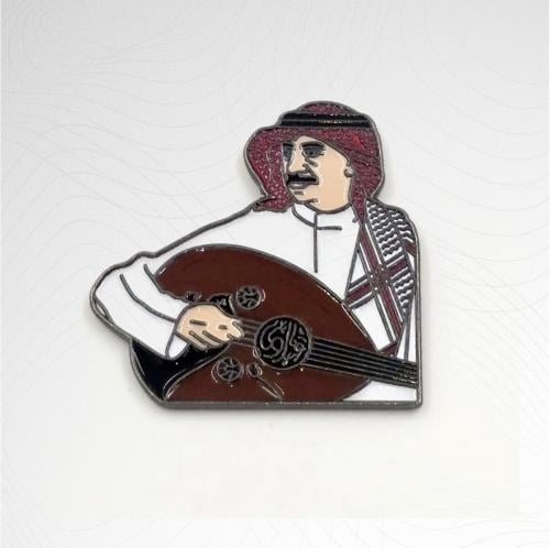 عبادي الجوهر ملصق معدن