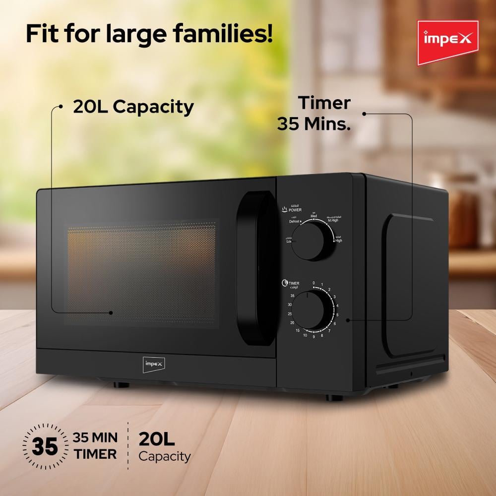 Impex 20 L Microwave Oven MO 8101A White With Black - Best Home