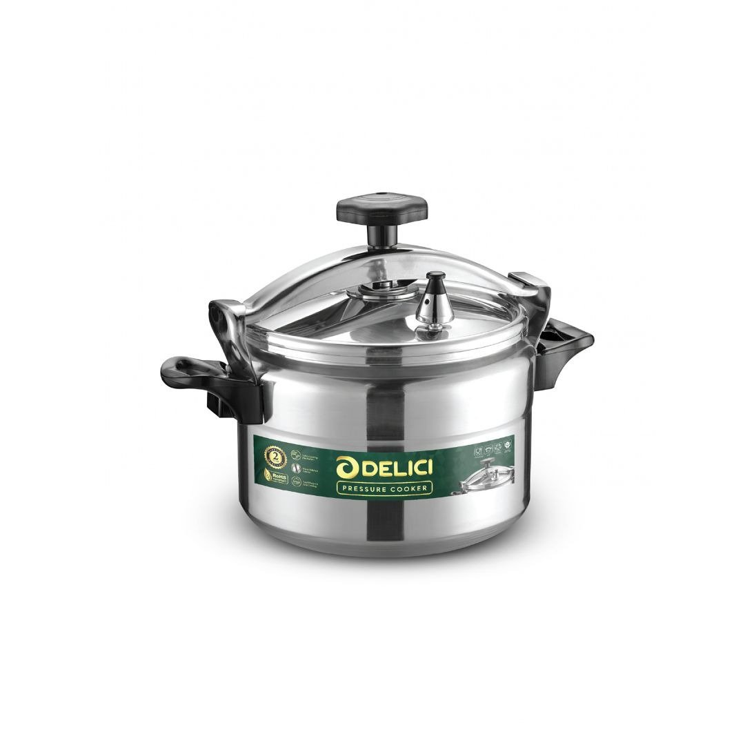 DELICI 9Ltr Aluminium Pressure cooker With a 2-yea...