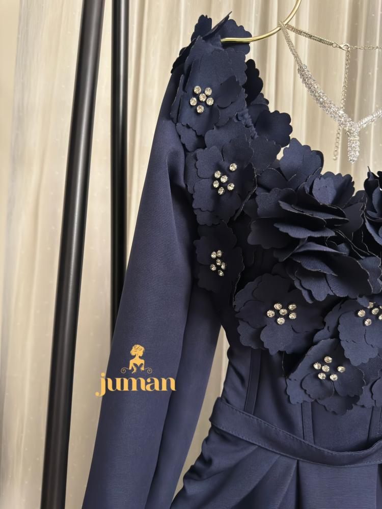 فستان كحلي فخم