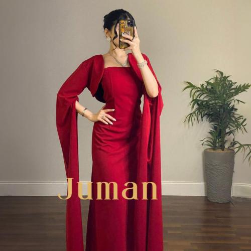 فستان كريب بأكمام طويله