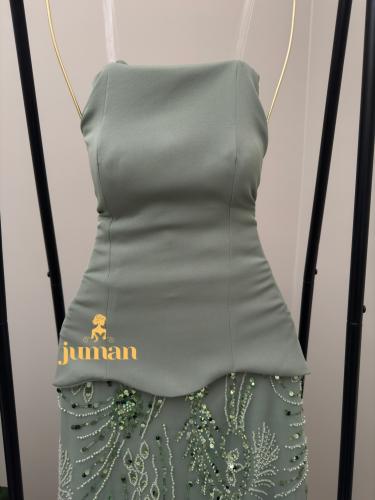 فستان سهره اخضر