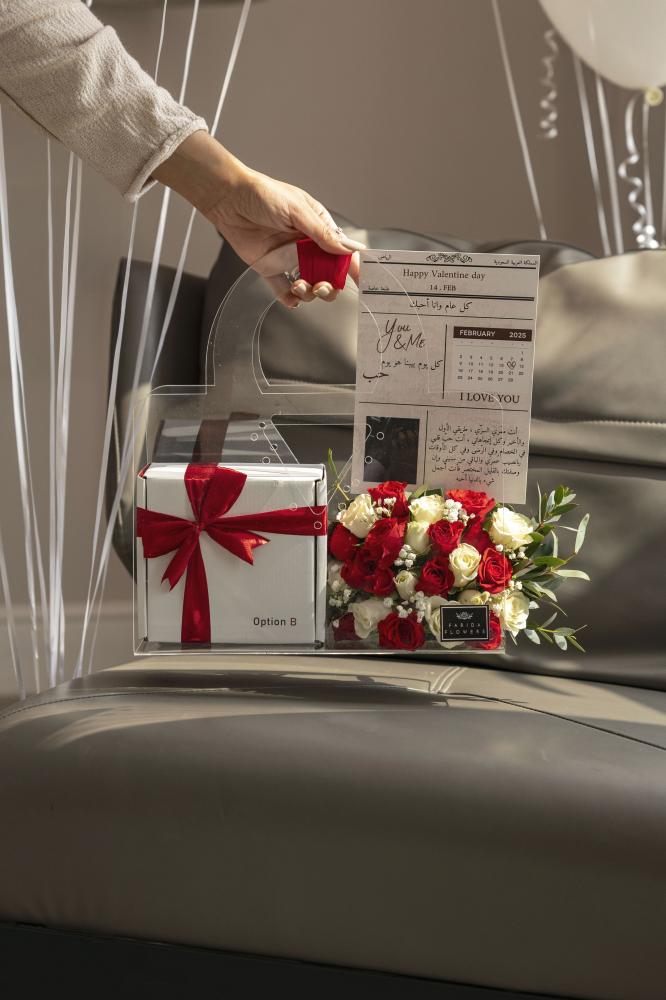 Gift for him (roses and men's perfume)