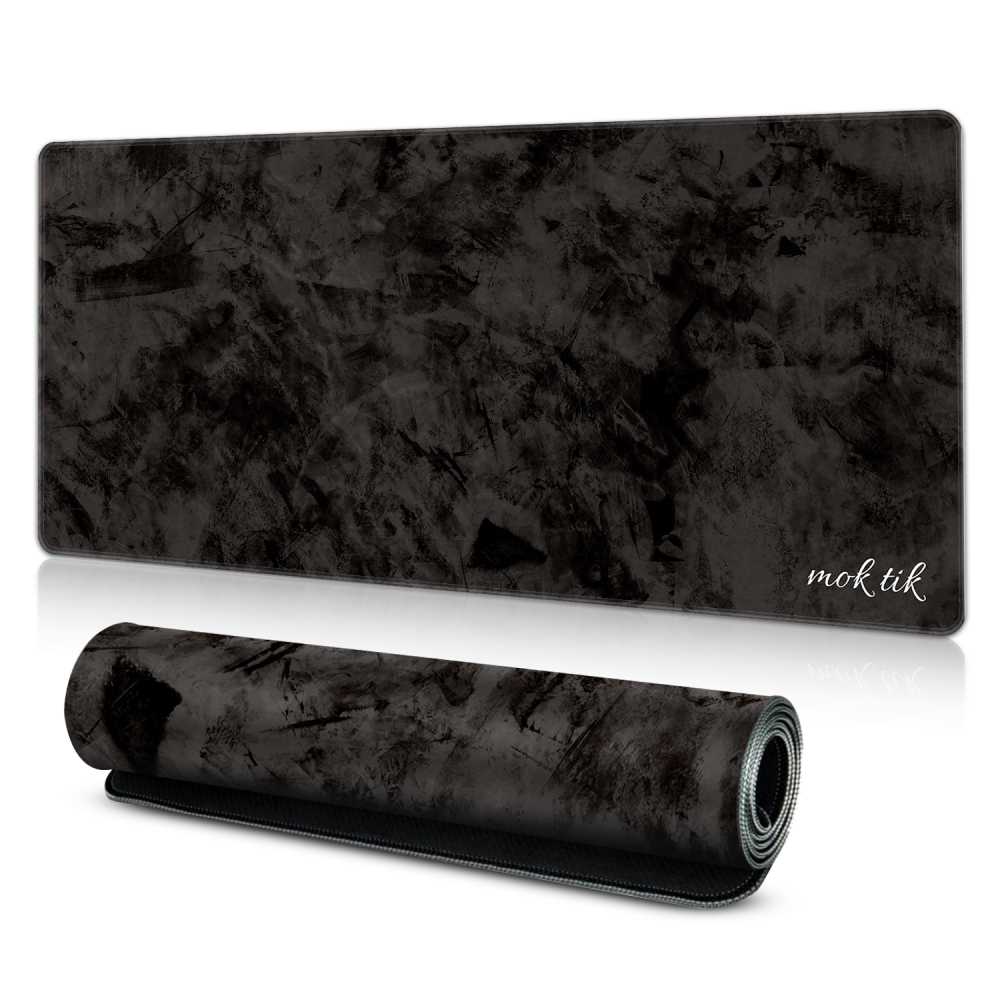 ماوس باد (Dark Black) للالعاب كبير الحجم مقاس 400 × 900 ملم مضاد للماء - مضاد للانزلاق.