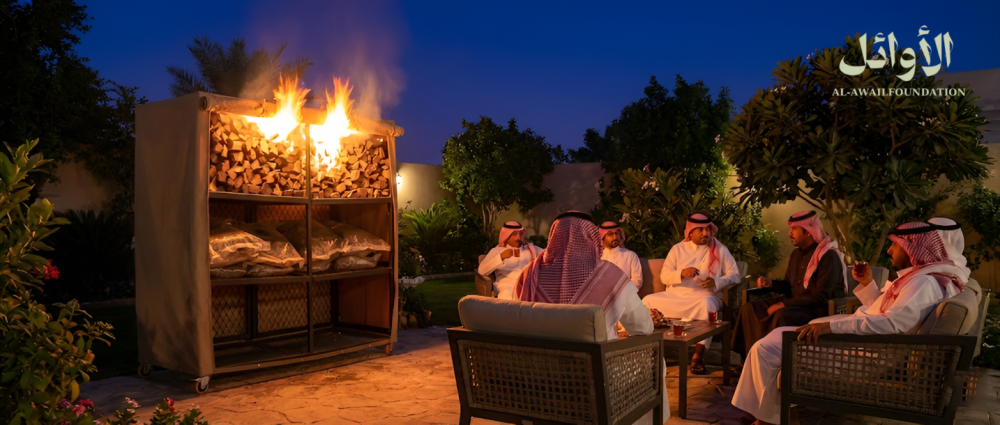 أفضل تصميم لدولاب حطب عملية وآمنة للحدائق والاستراحات