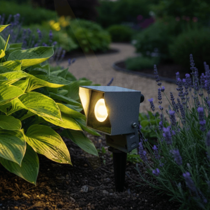 إنارة دفن , غرس