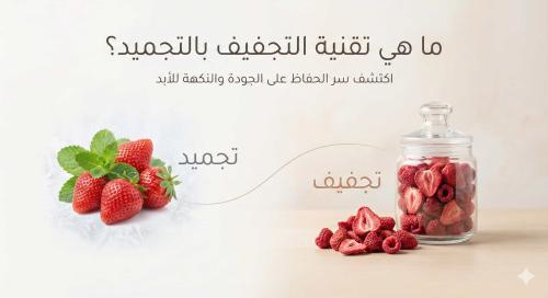 ما هي تقنية التجفيف بالتجميد؟